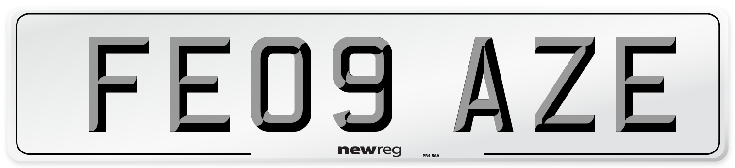 FE09 AZE Number Plate from New Reg